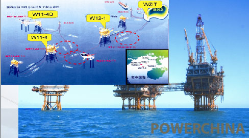 中海油湛江分公司涠西南油田群电力组网工程